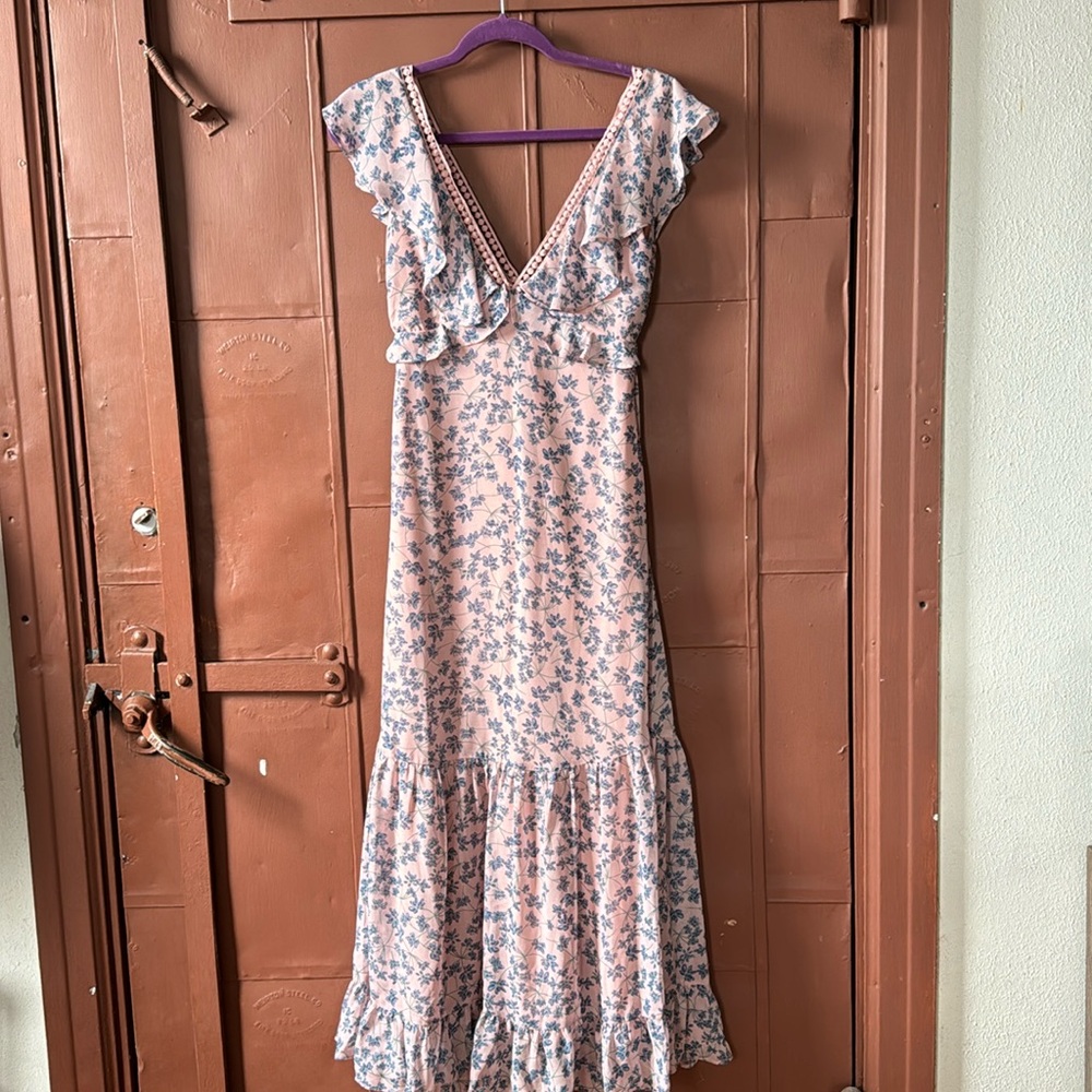 Lulus floral maxi dress